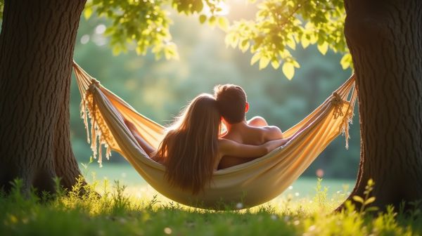 Vivez des moments à deux dans un hamac confortable