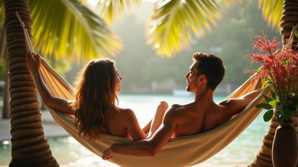Vivez des moments à deux dans un hamac confortable